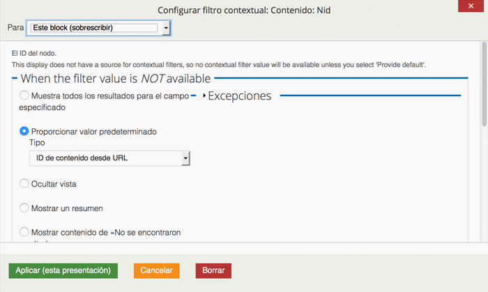 Drupal - ID de contenido desde URL