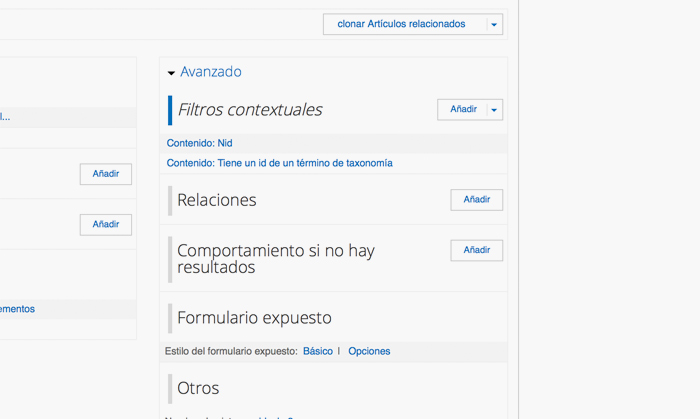 Drupal - Añadir Filtro Contextual