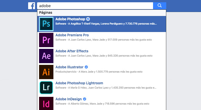 Redes sociales de Adobe