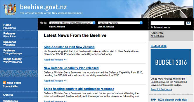Beehive New Zeland