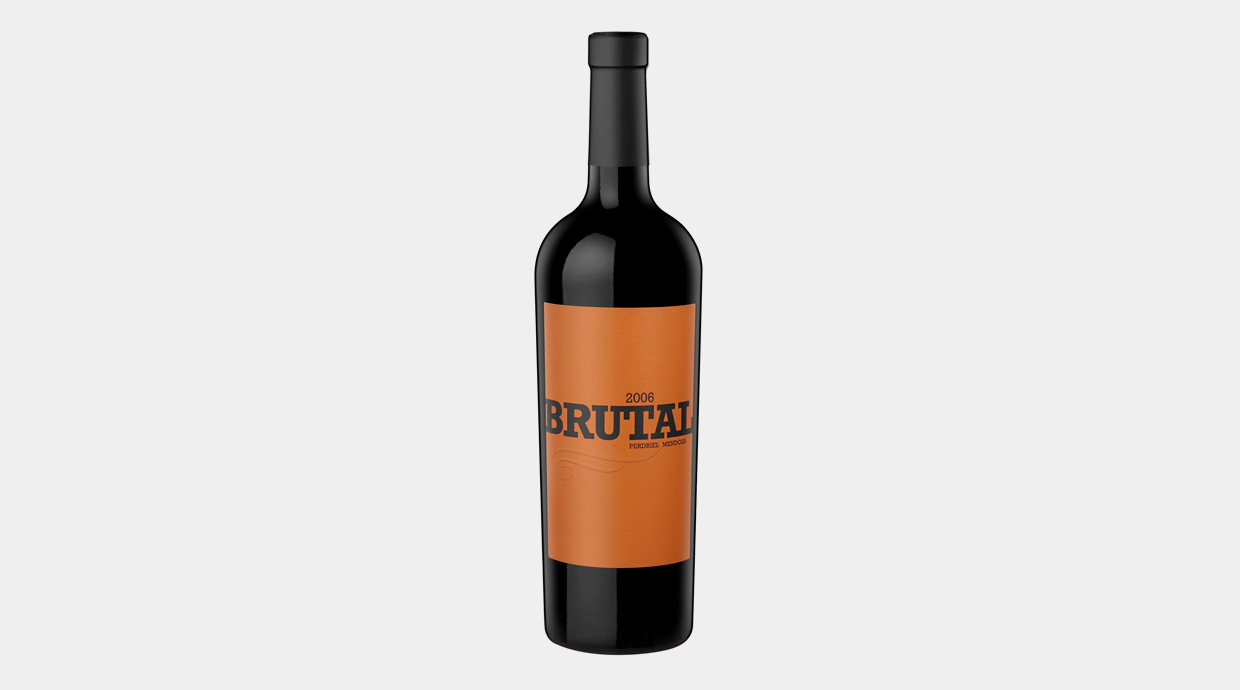 Botella de vino Brutal