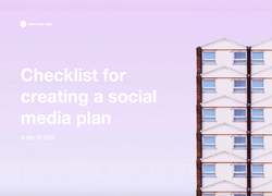 Checklist para crear un social media plan